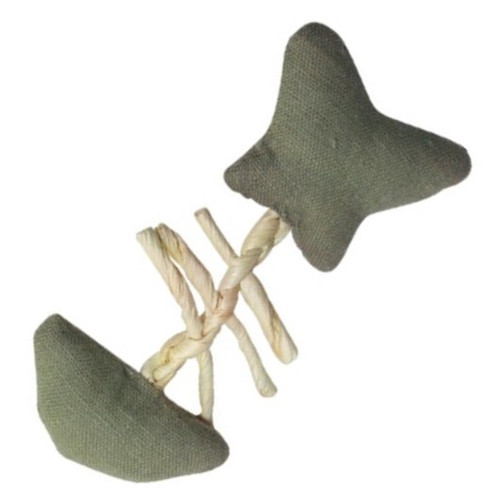 Catit Terra Toys Natural Linen and Catnip Rafia-Fish