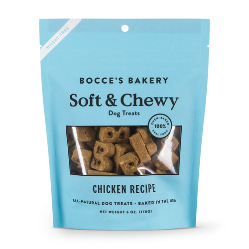 Bocce's Bakery Soft and Chewy Dog Treats Chicken Recipe, 6oz