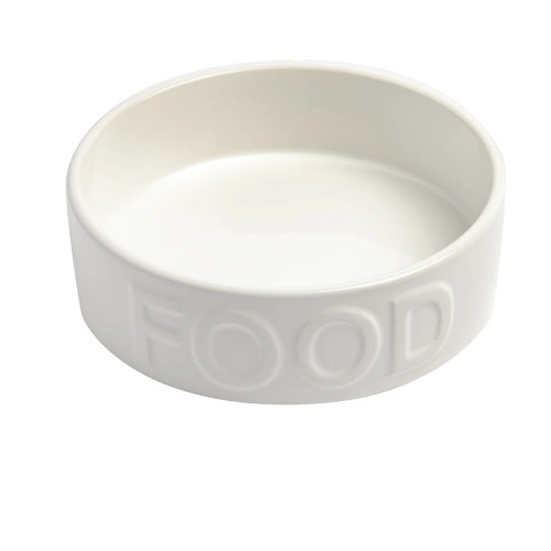 Park Life Designs White Classic Ceramic Food Bowl