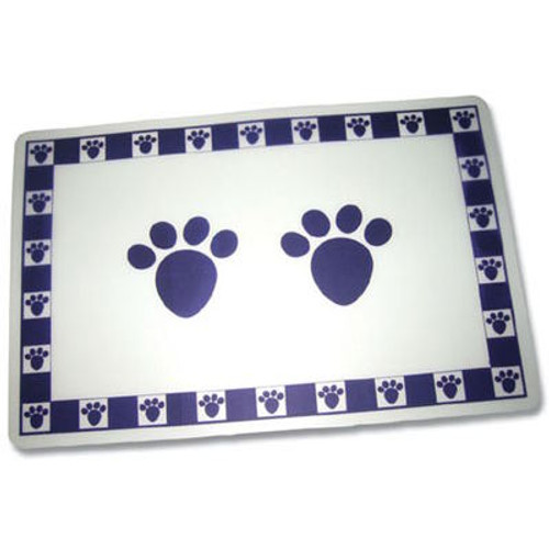 PetRageous Designs Placemat (Cobalt Pet Paws)