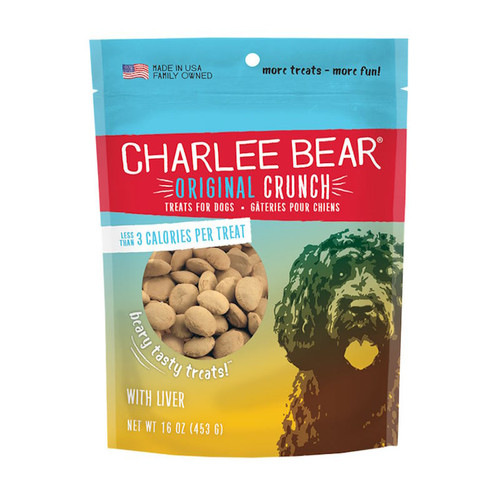 Charlee Bear Original Crunch Dog Treats (Liver, 6oz)