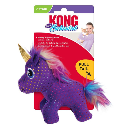 Kong Cat Buzzy Enchanted Unicorn Cat Toy Packaging