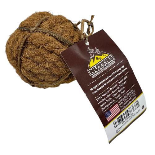 Nutties Coconut Husk 100-Percent Natural Organic Ball Dog Toy