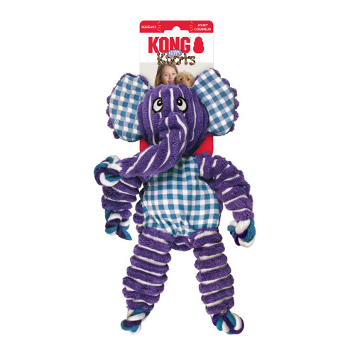 Kong Dog Floppy Knots Elephant Toy Medium/Large, 14.25 inch