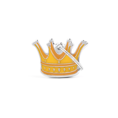 MyFamily Crown Charms Pet ID Tag Diamond Engraved