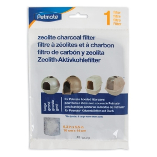 Petmate Zeolite Large and Jumbo Charcoal Hooded Litter Pan Filter