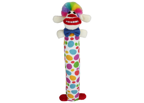 Multipet Loofa Dog Clown 12-inch Medium/Regular Toy