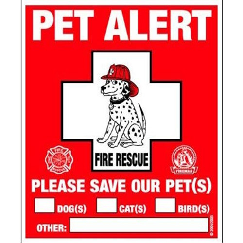 Pet Safety Alert Decals (Set of 2)