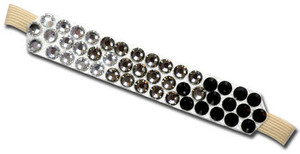 Hårstrykk smoked Jet black-black diamond-crystal