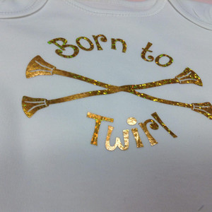 Baby singlett Born to Twirl