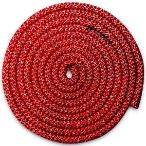 Tau metallisk RED med solv trød