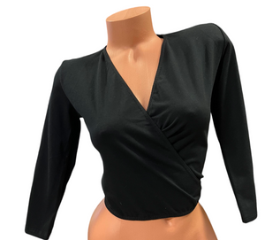 Wrap top svart