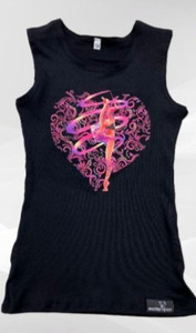 Rosa hjerte treningstopp Merino