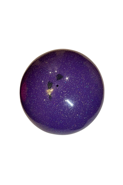 Ball Purple glitter Silver line Venturelli