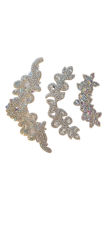 Rhinestone hårpynt bue