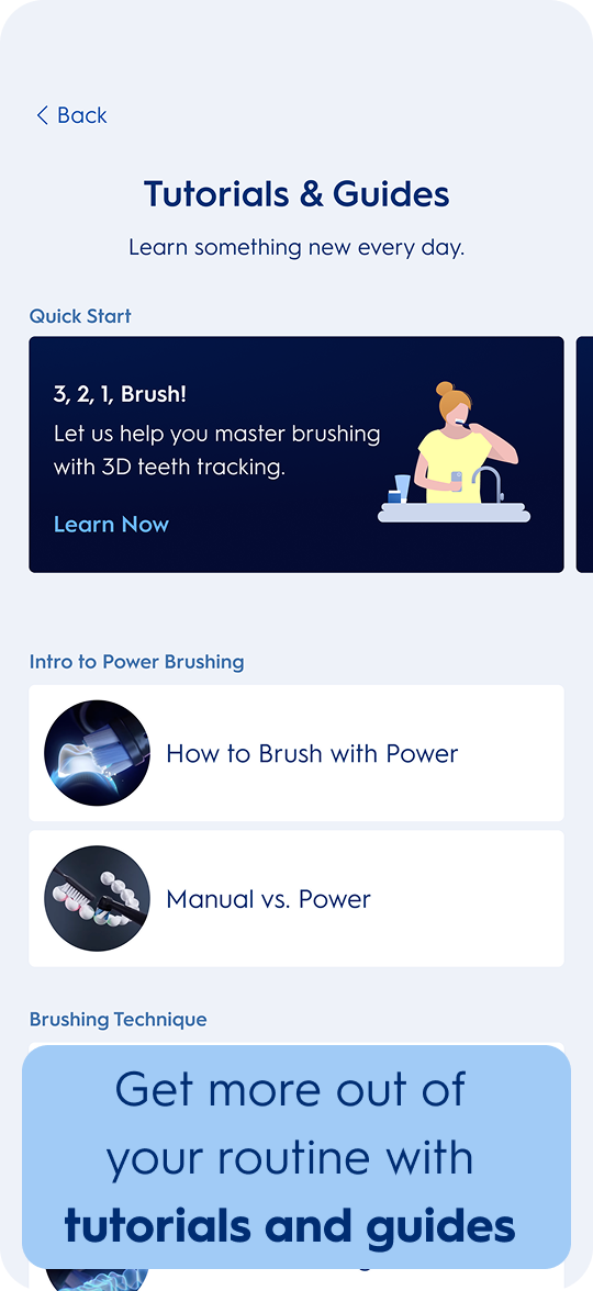 Improve your brushing with tutorials and guides.
