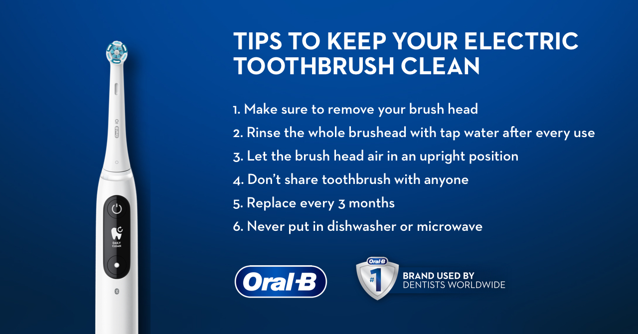 Cleaning your electric toothbrush