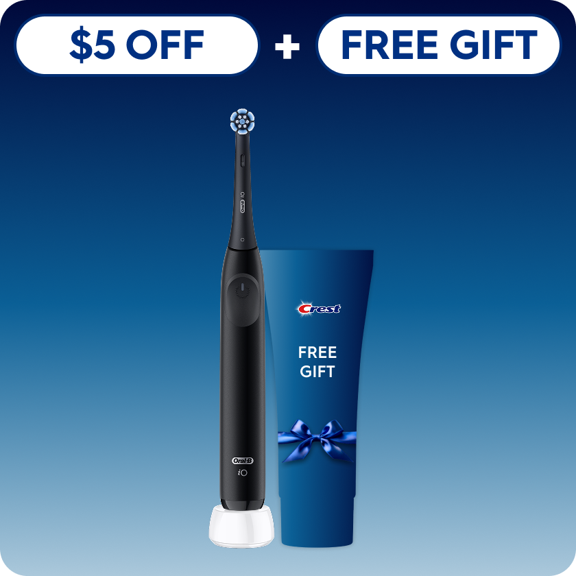 iO Series 2 Electric Toothbrush Starter Kit, Night Black | Oral-B