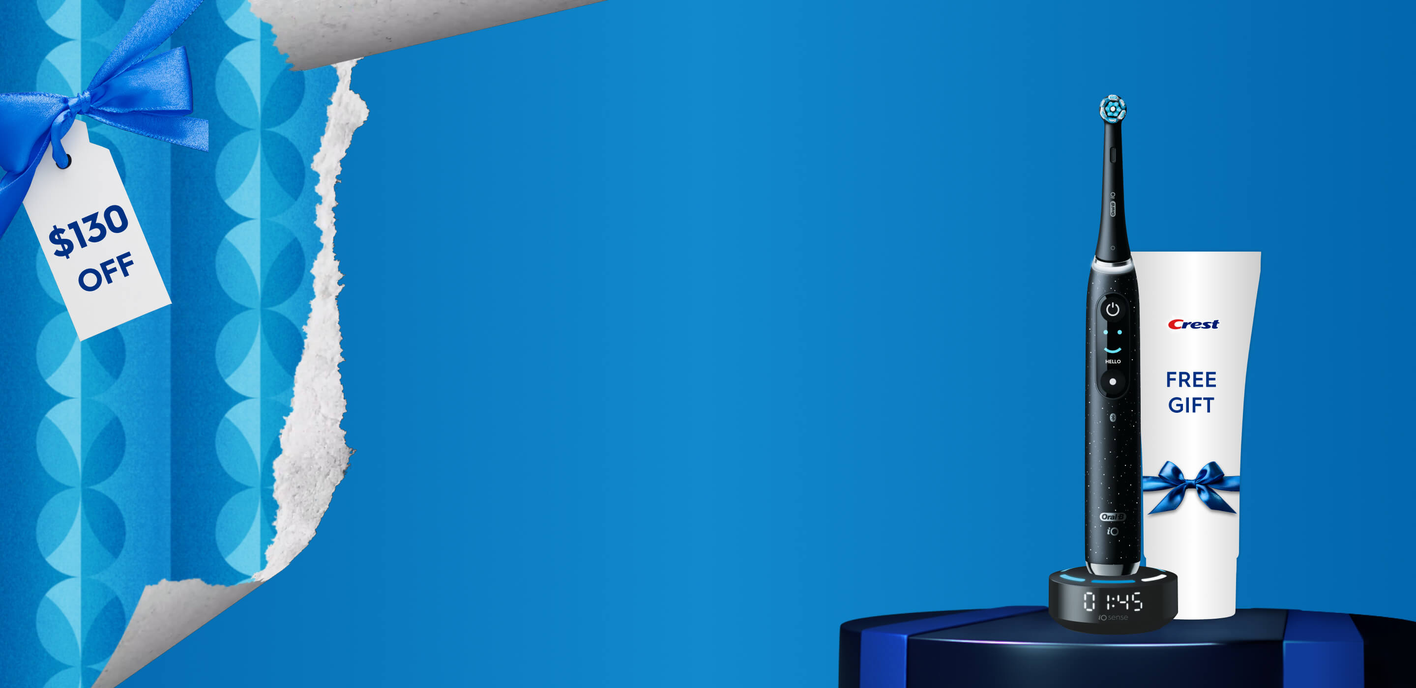 Save $130 on the iO10 and get a FREE Crest Toothpaste!