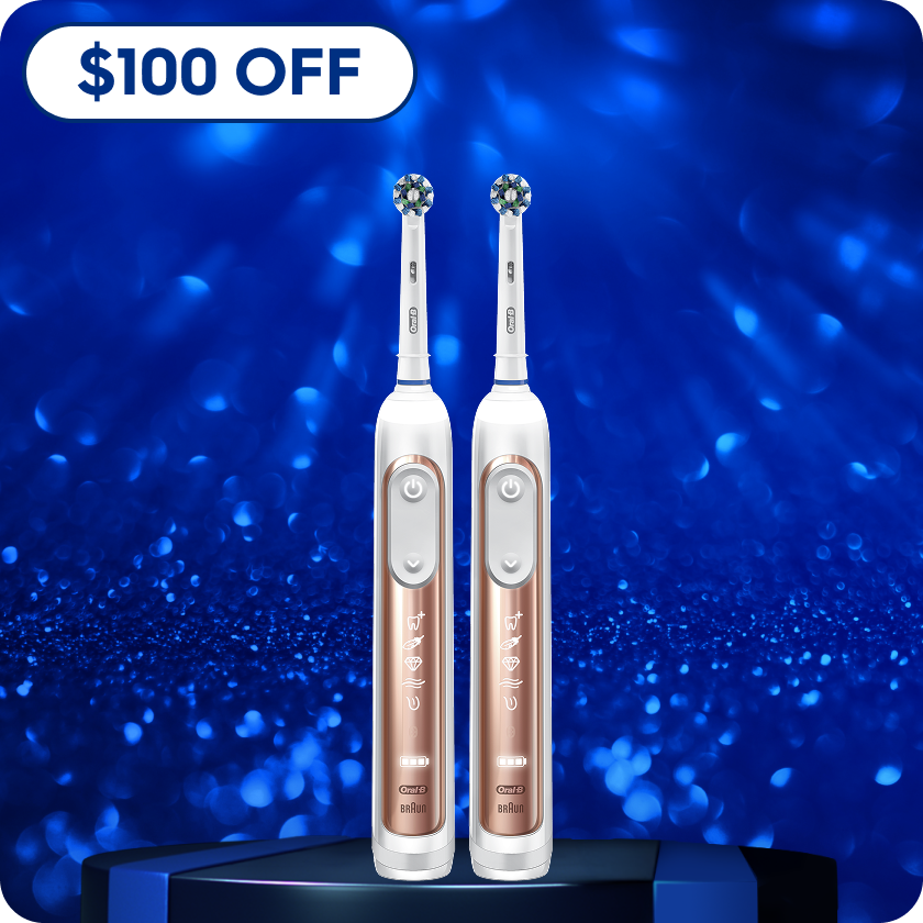 Oral-B Genius 7500 Rechargeable Electric Toothbrush Twin Pack