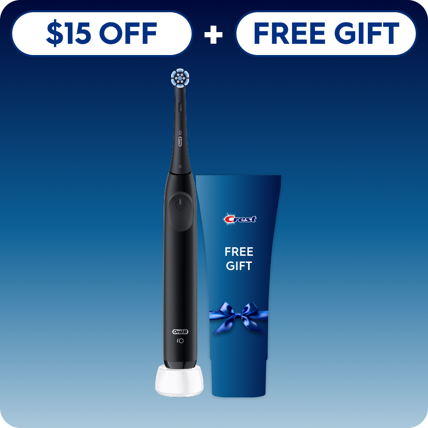 iO Series 2 Electric Toothbrush Starter Kit, Night Black | Oral-B