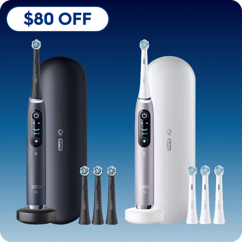 iO Series 9 Twin Pack in Black Onyx and Rose Quartz | Oral-B
