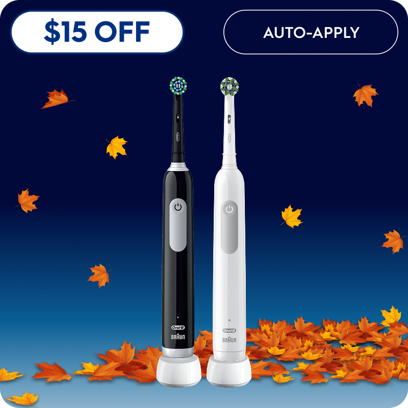 Pro 500 Rechargeable Electric Toothbrush Twin Pack, Black | Oral-B