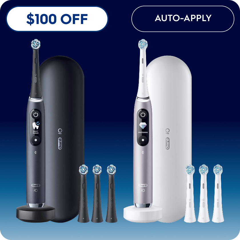 iO Series 9 Twin Pack in Black Onyx and Rose Quartz | Oral-B