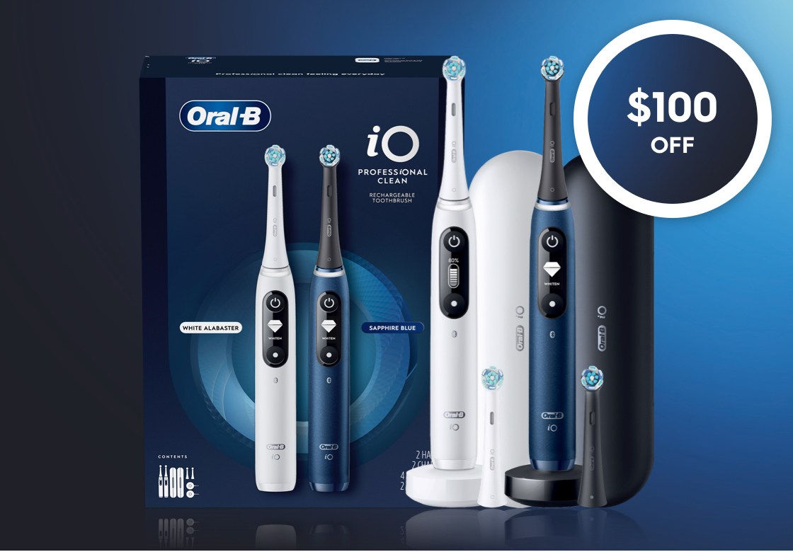 Save $100 on the iO Professional Clean Twin Pack 