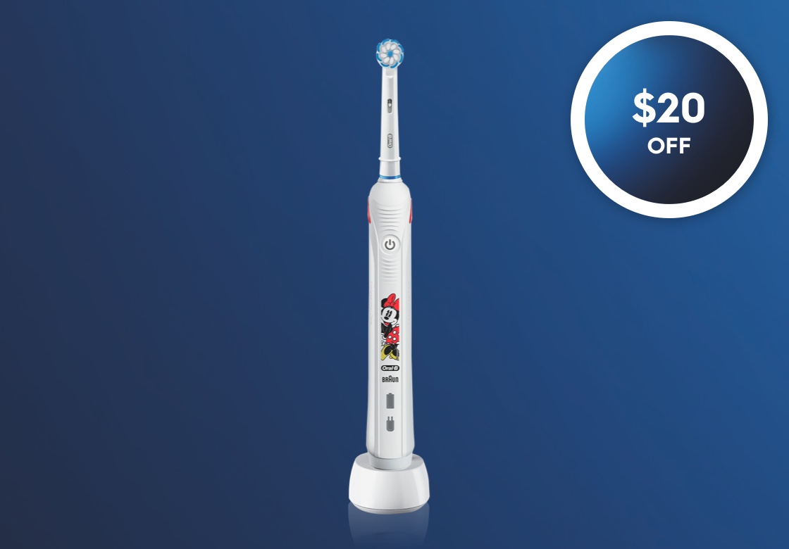 Save $20 on the Kids' Electric Toothbrush Featuring Disney's Minnie Mouse, Kids 6+