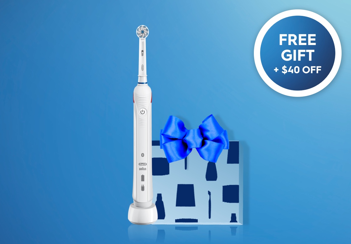 Free Gift + $40 Off with Oral-B Smart 4000 Purchase