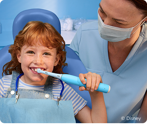 Kids toothbrush designed with dentists
