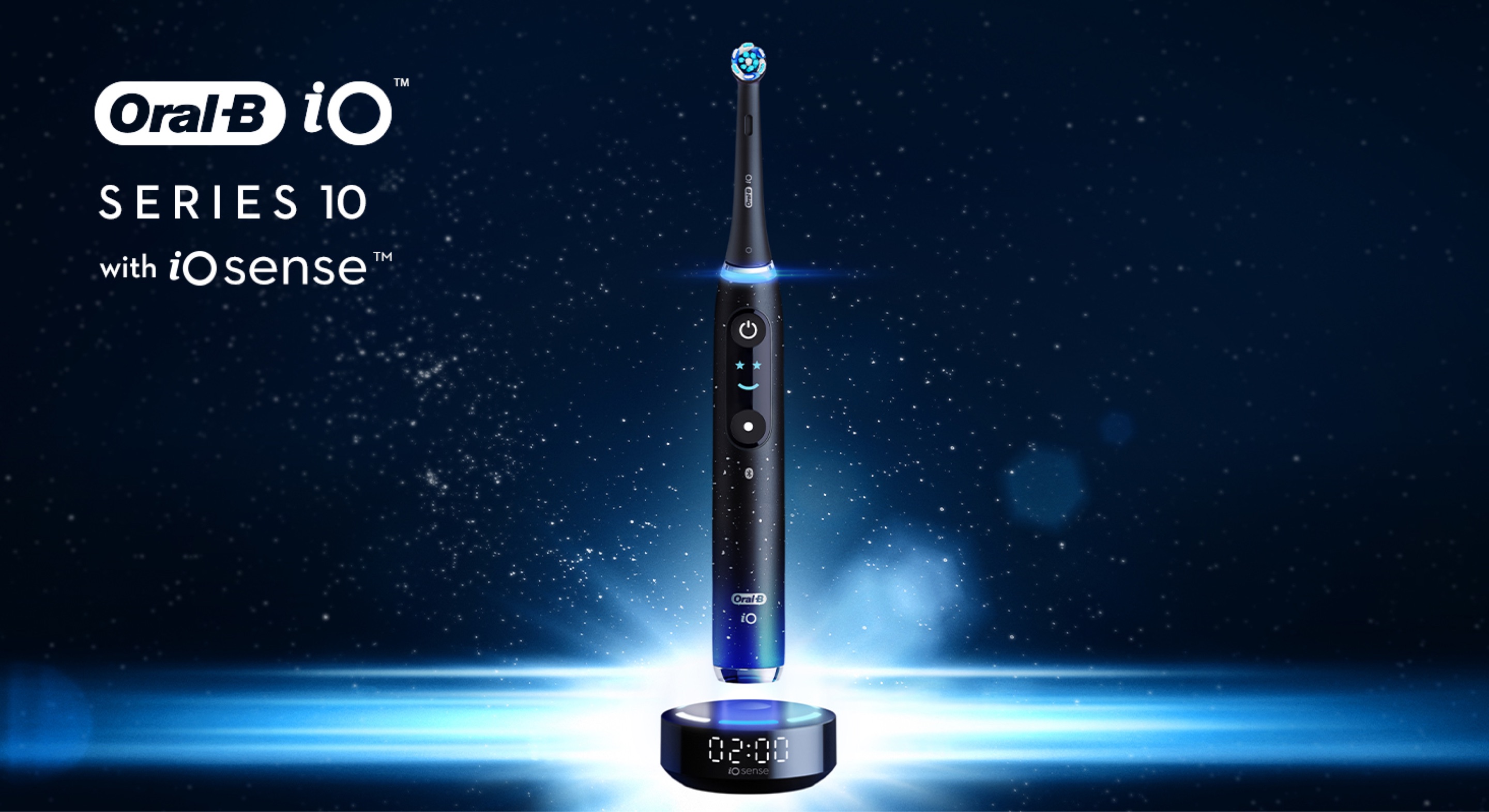 Oral-B iO Series 10 Black - Electric Toothbrush, black with dots