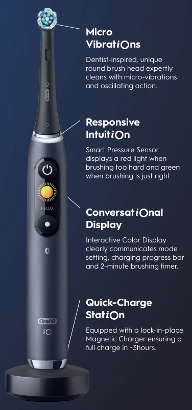 Oral-B iO Series 9 Connected Rechargeable Electric Toothbrush Onyx