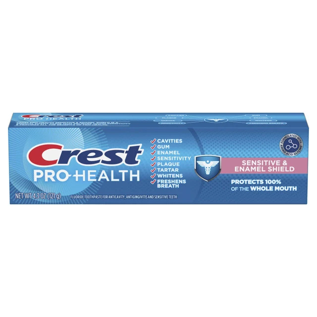 Crest Pro Health Sensitive and Enamel shield