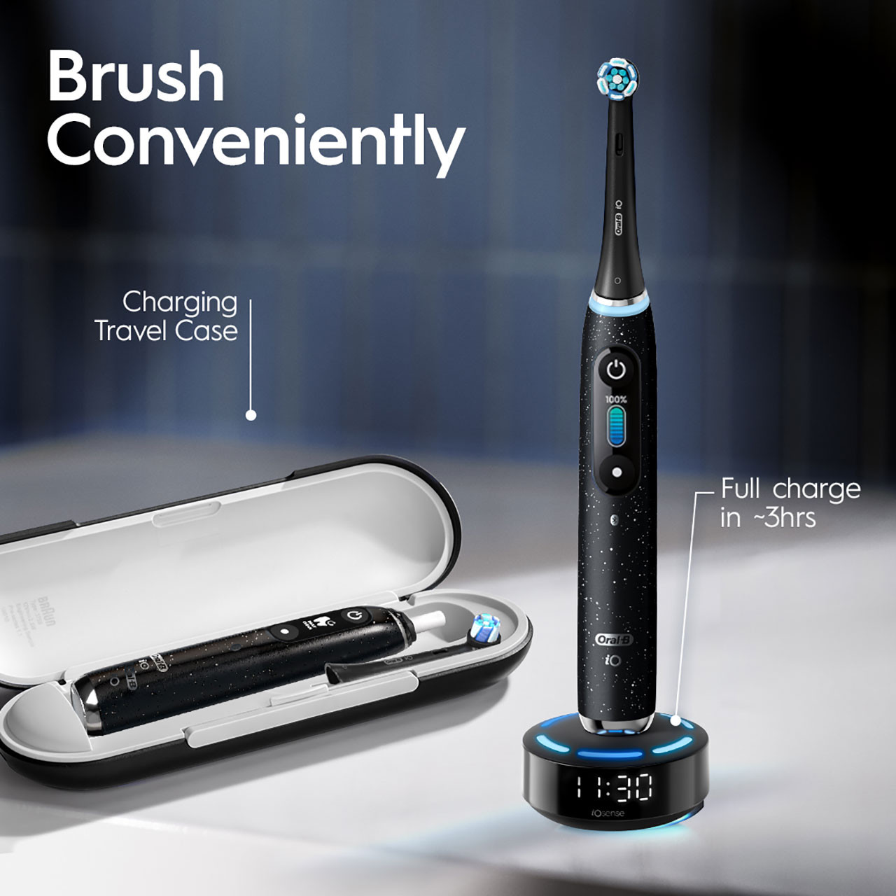 Oral-B iOシリーズ10 コズミックブラック 電動歯ブラシ iO Series 10 Rechargeable Electric Toothbrush | Oral-B