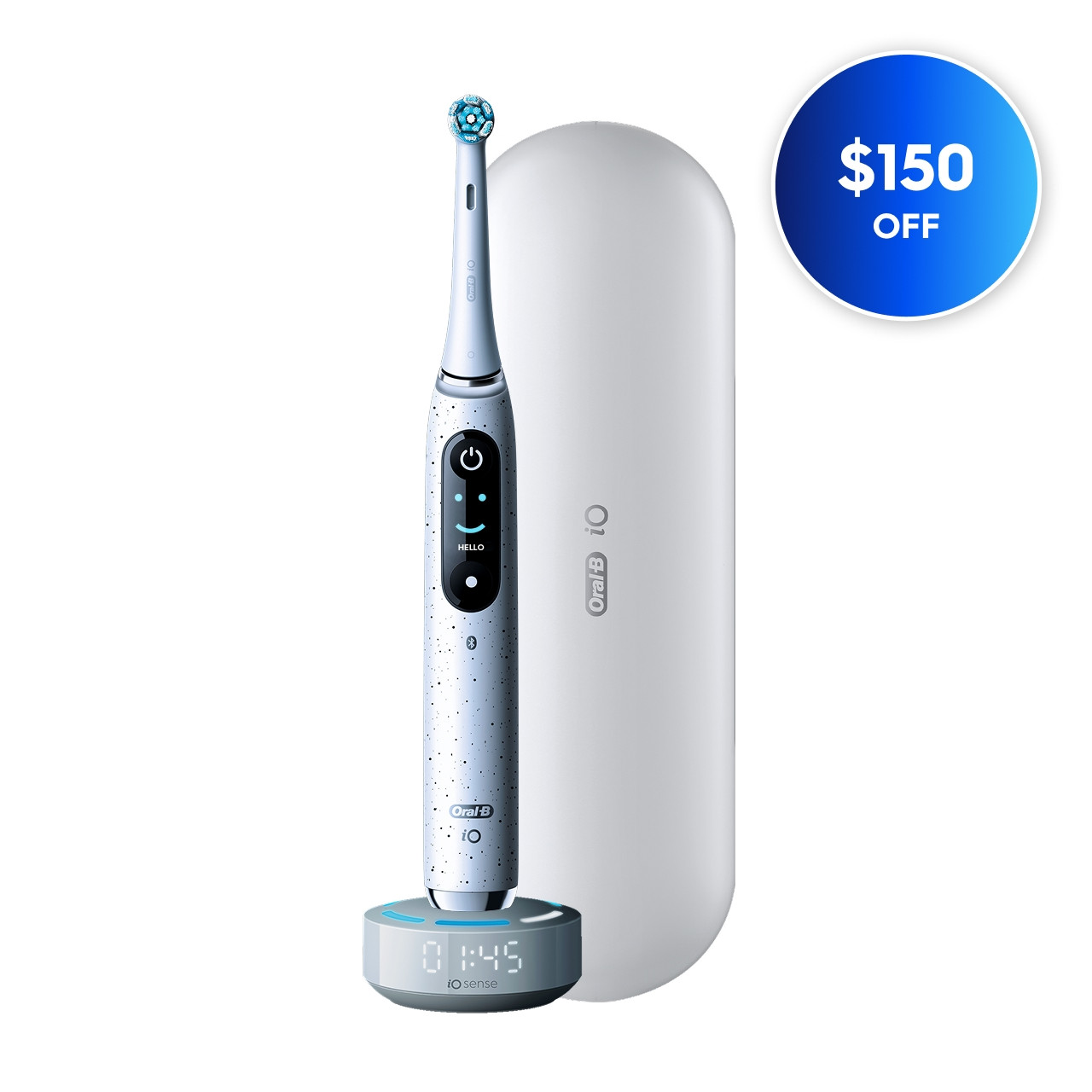 iO Series 10 Electric Toothbrush, Stardust White | Oral-B