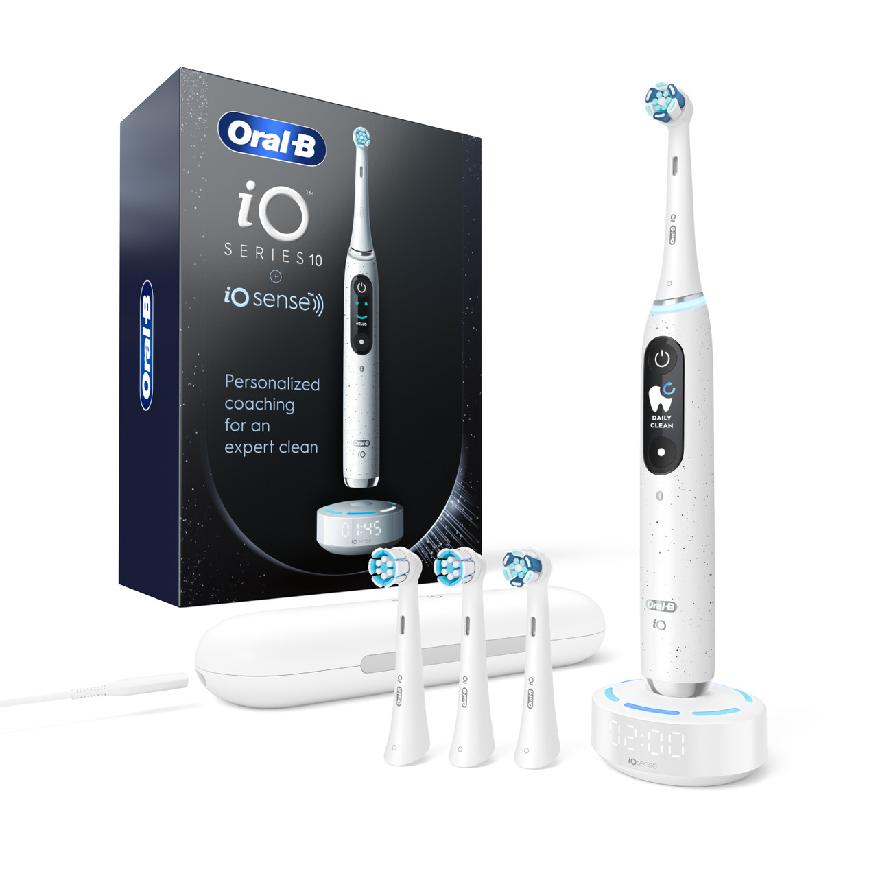 iO Series 10 Electric Toothbrush, Stardust White | Oral-B