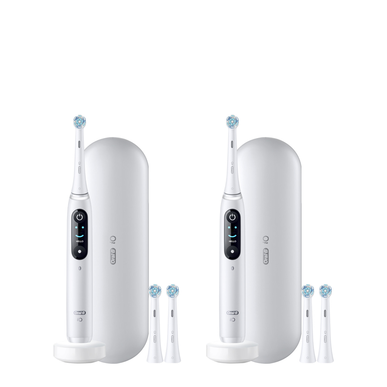 iO Series 8 Twin Pack in white alabaster | Oral-B