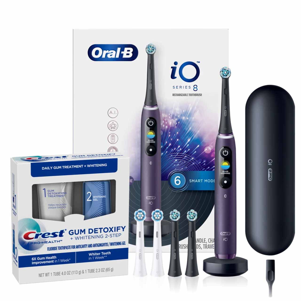 Oral−B IOG41A60LV VIOLET Oral-B iO8 Electric Toothbrush, Violet Ametrine | Oral-B