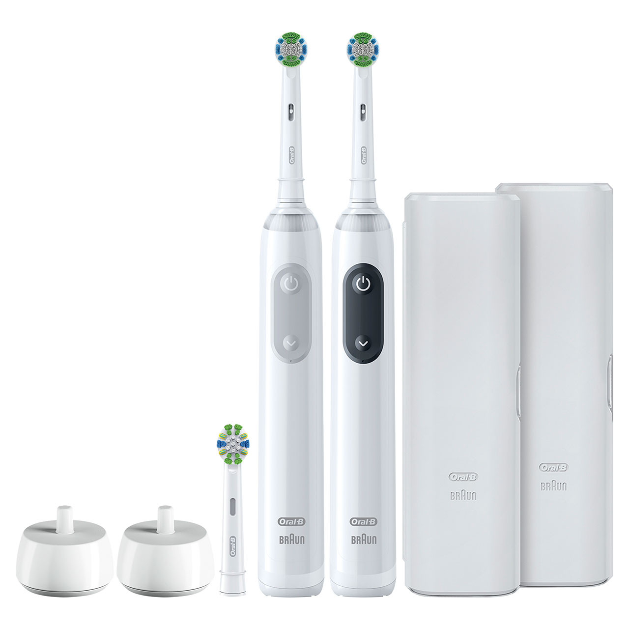 Oral-B Cepillo de dientes eléctrico recargable Smart Clean 360, paquete de 2
