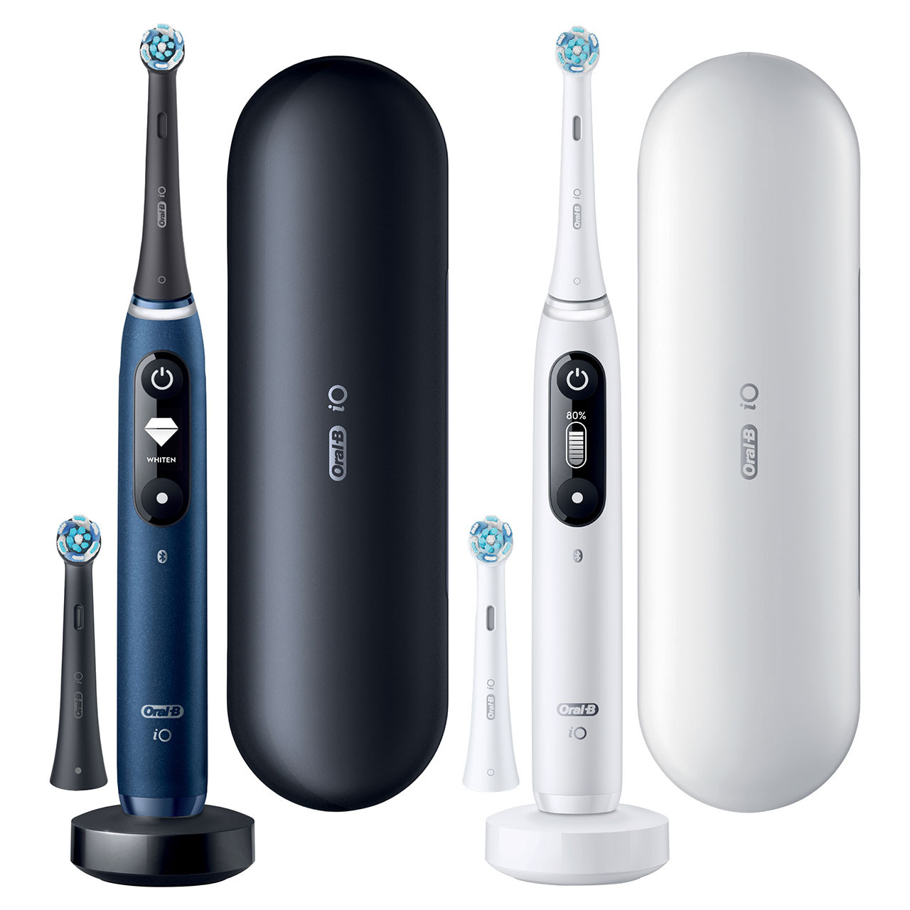 Oral-B IO Ultimate Clean Rechargeable Toothbrush 2-Pack with Travel Cases