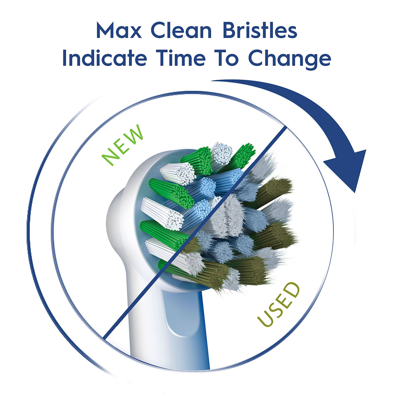 Oral-B CrossAction X-Filament Replacement Brush Heads, 10 Count