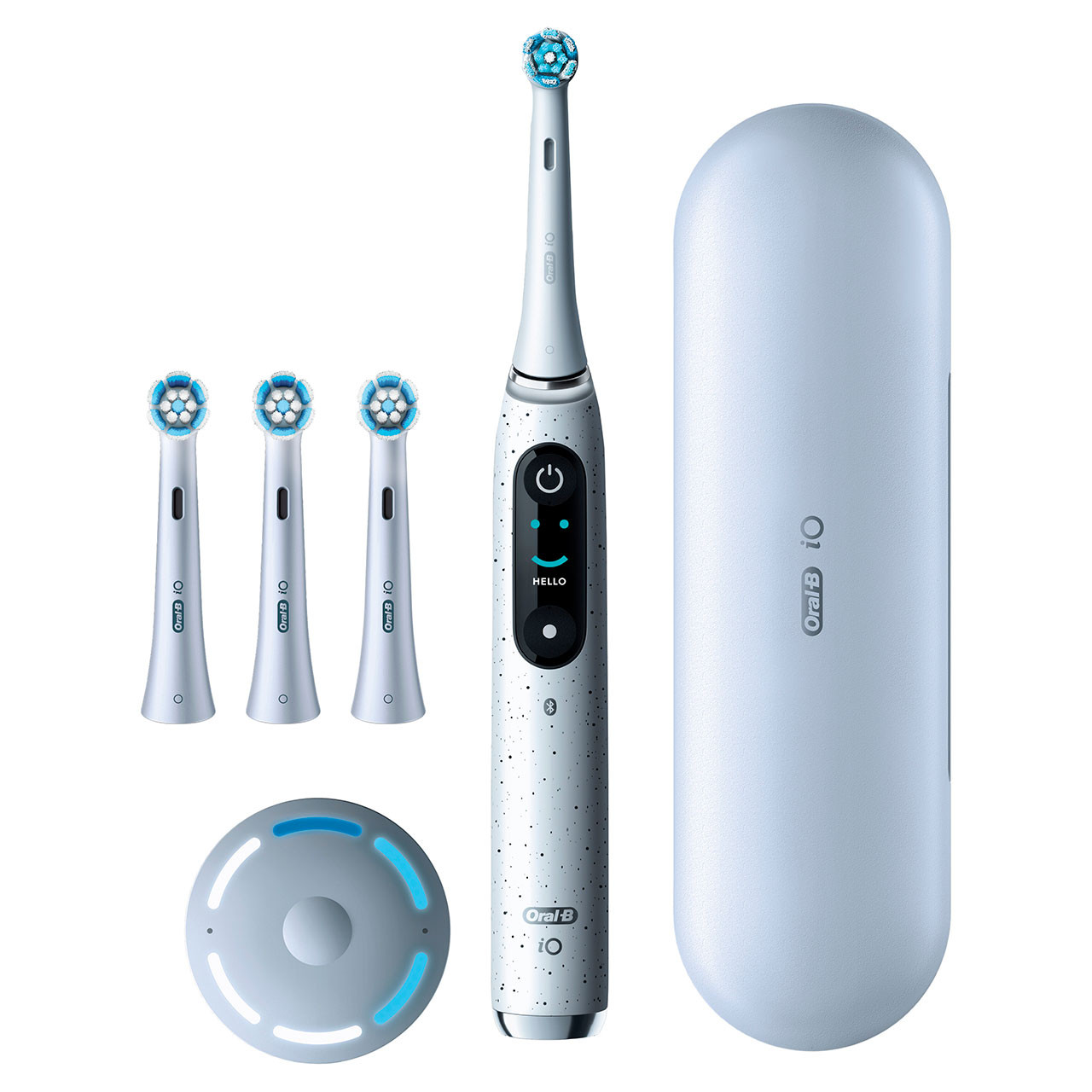 iO Series 10 Electric Toothbrush Twin Pack, Stardust White | Oral-B