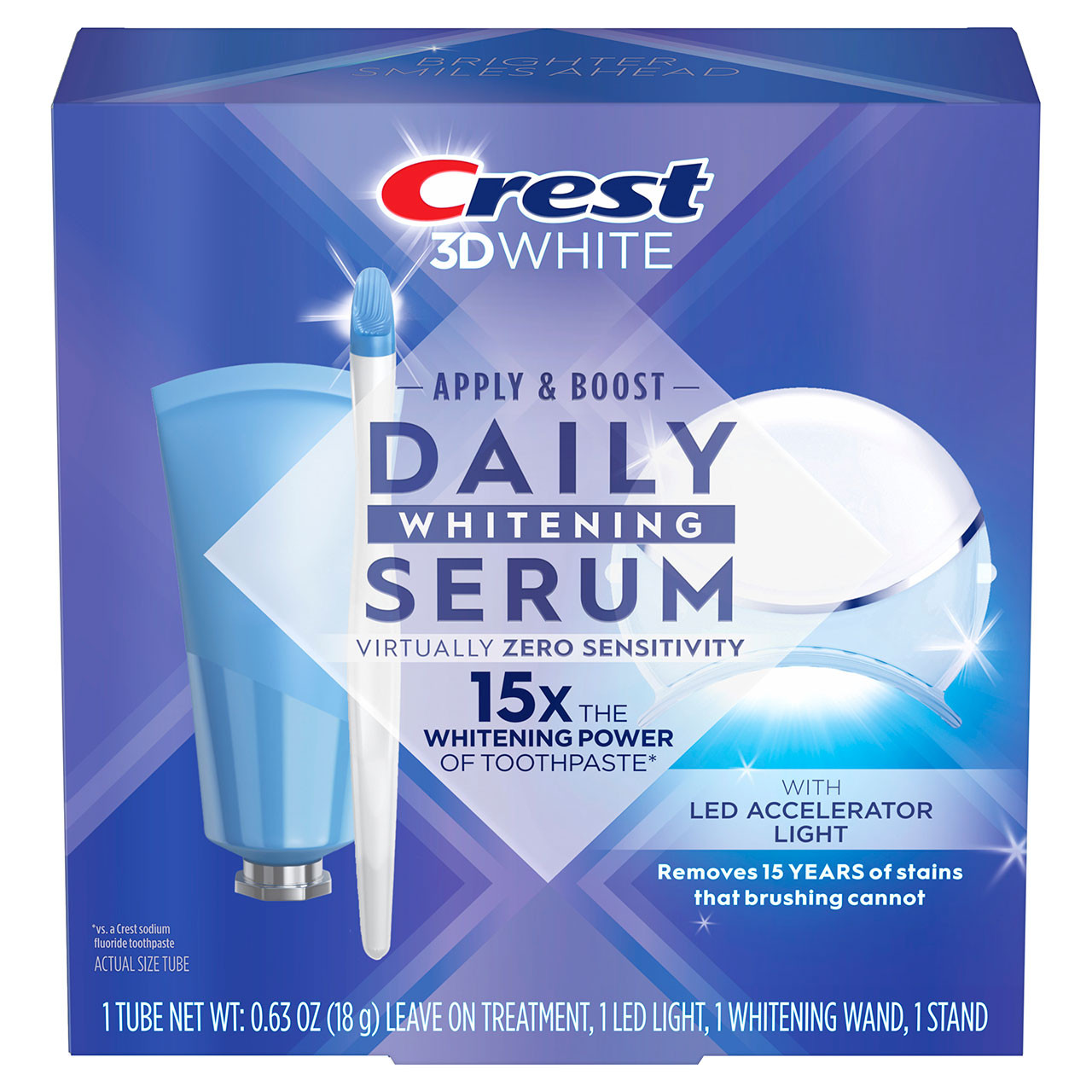 Crest 3DWhite Daily Whitening Serum with LED Light