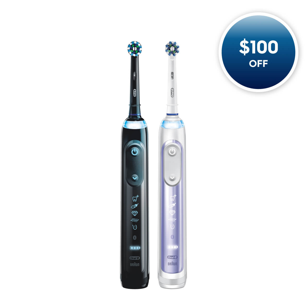 Oral-B Genius 7500 Rechargeable Electric Toothbrush Twin