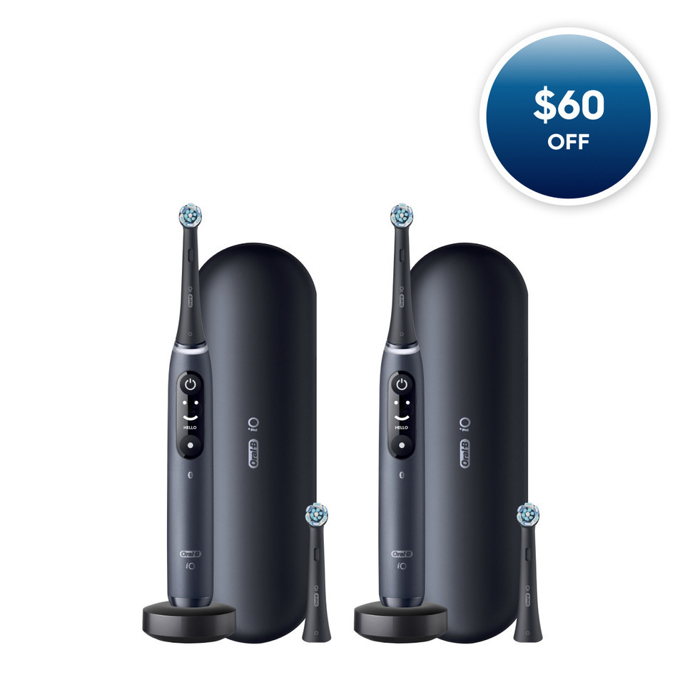 iO Series 7 Twin Pack, Black Onyx | Oral-B