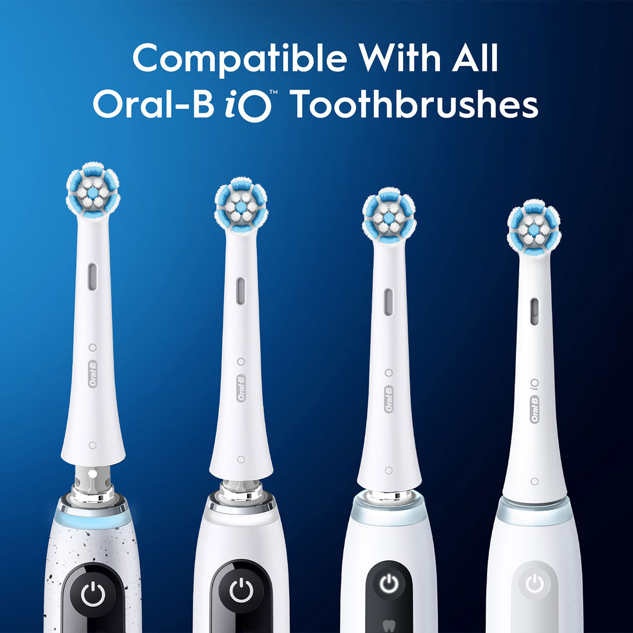 Oral-B iO Gentle Care Replacement Brush Heads 2-Count, White