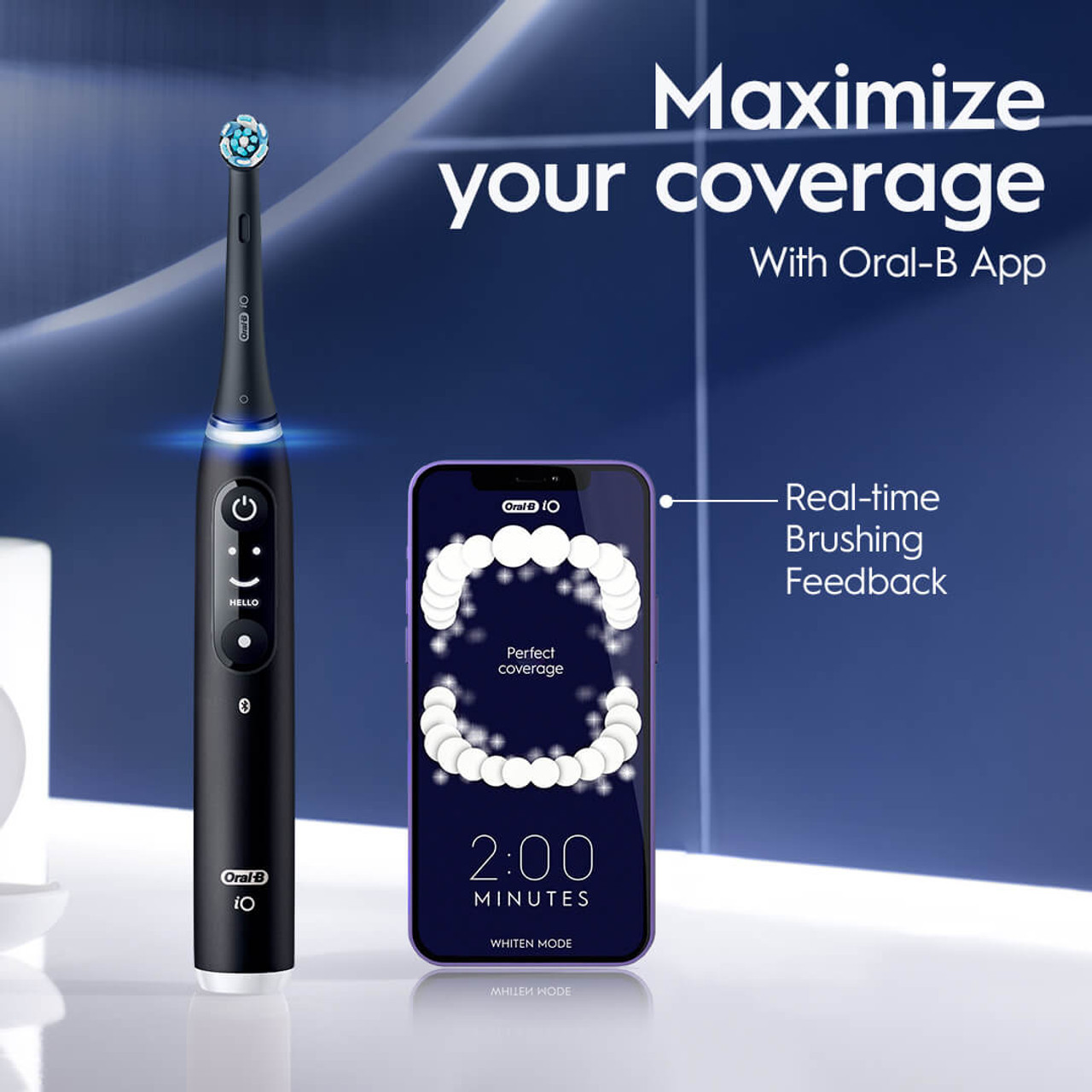 Oral-B iO Series 6 ブラック 本体 iOM6.1B6.0 BK Oral-B iO Series 6 Electric Toothbrush, Black Lava | Oral-B