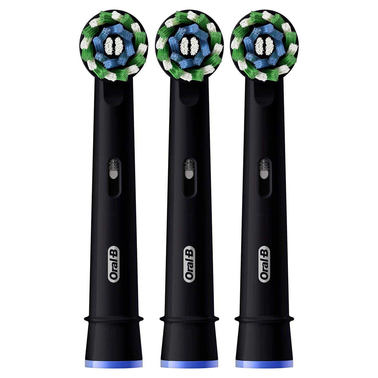 Oral-B CrossAction Replacement Brush Heads, Black, 3-CT | Oral-B
